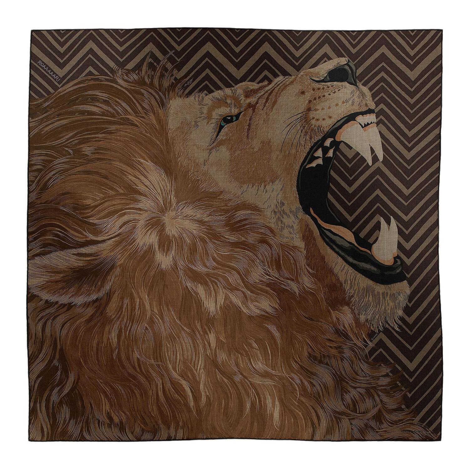 Кашемировый шелковый шарф унисекс коричневый HERMES
Кашемировый шелковый шарф унисекс коричневый HERMES