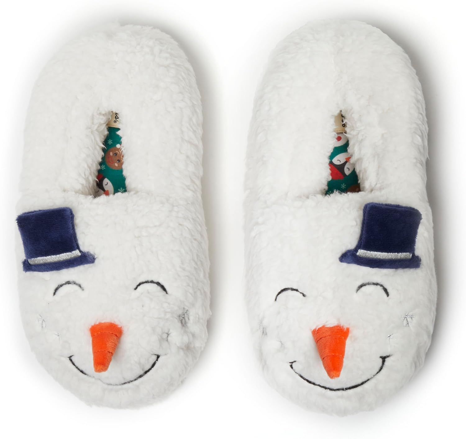 Тапочки Dearfoams унисекс для взрослых, праздничный рождественский подарок для семьи, с Санта-Клаусом, оленями и мягким медвежонком из пены с эффектом памяти, Adult Snowman
Тапочки Dearfoams унисекс для взрослых, праздничный рождественский подарок для семьи, с Санта-Клаусом, оленями и мягким медвежонком из пены с эффектом памяти, Adult Snowman