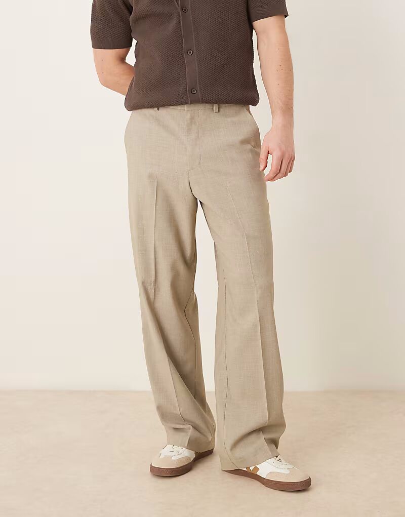 Элегантные широкие брюки ASOS DESIGN светло-серого меланжевого цвета
Элегантные широкие брюки ASOS DESIGN светло-серого меланжевого цвета