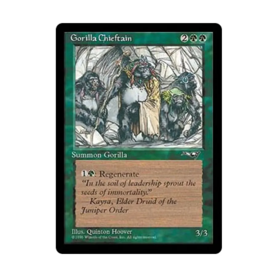 CCG Вождь горилл - Вер. 1 (С1), MTG - Alliances
CCG Вождь горилл - Вер. 1 (С1), MTG - Alliances