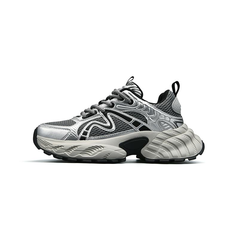 FAIRWHALE Низкие массивные кроссовки мужские - черные серебристые, цвет Black Silver
FAIRWHALE Низкие массивные кроссовки мужские - черные серебристые, цвет Black Silver