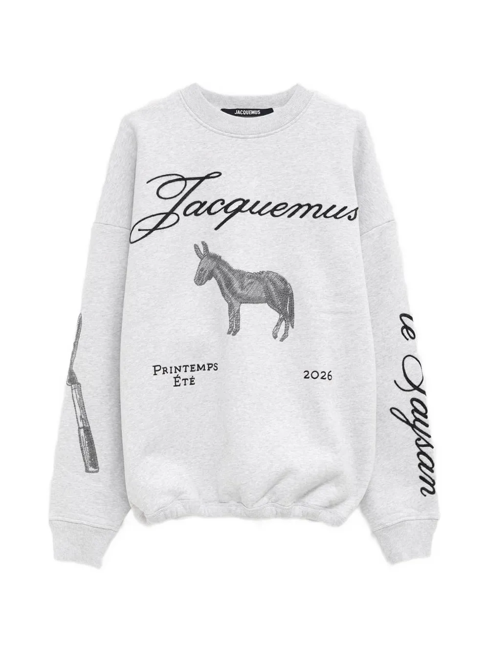 Джемпер с жаккардовым принтом Jacquemus, серый
Джемпер с жаккардовым принтом Jacquemus, серый