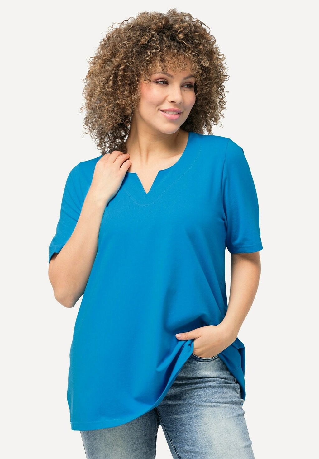 Базовая футболка HALBARM Ulla Popken, синий
Базовая футболка HALBARM Ulla Popken, синий