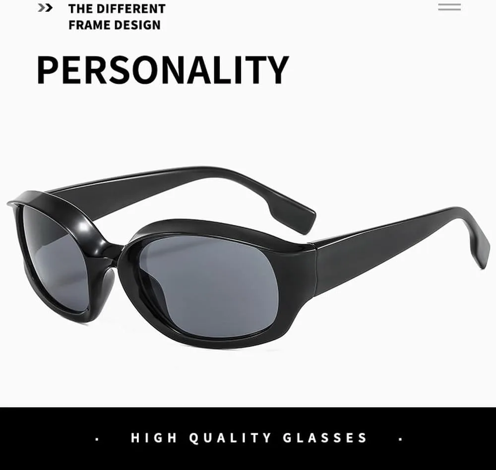 Солнцезащитные очки овальной формы с крупной оправой для женщин, винтажные солнцезащитные очки, женские очки с защитой от УФ-излучения UV400 MTZJH, Black Gray
Солнцезащитные очки овальной формы с крупной оправой для женщин, винтажные солнцезащитные очки, женские очки с защитой от УФ-излучения UV400 MTZJH, Black Gray