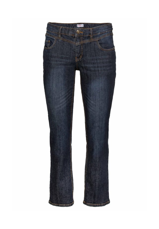 Джинсы »прямые« с эффектами потертости Sheego, синий
Джинсы »прямые« с эффектами потертости Sheego, синий