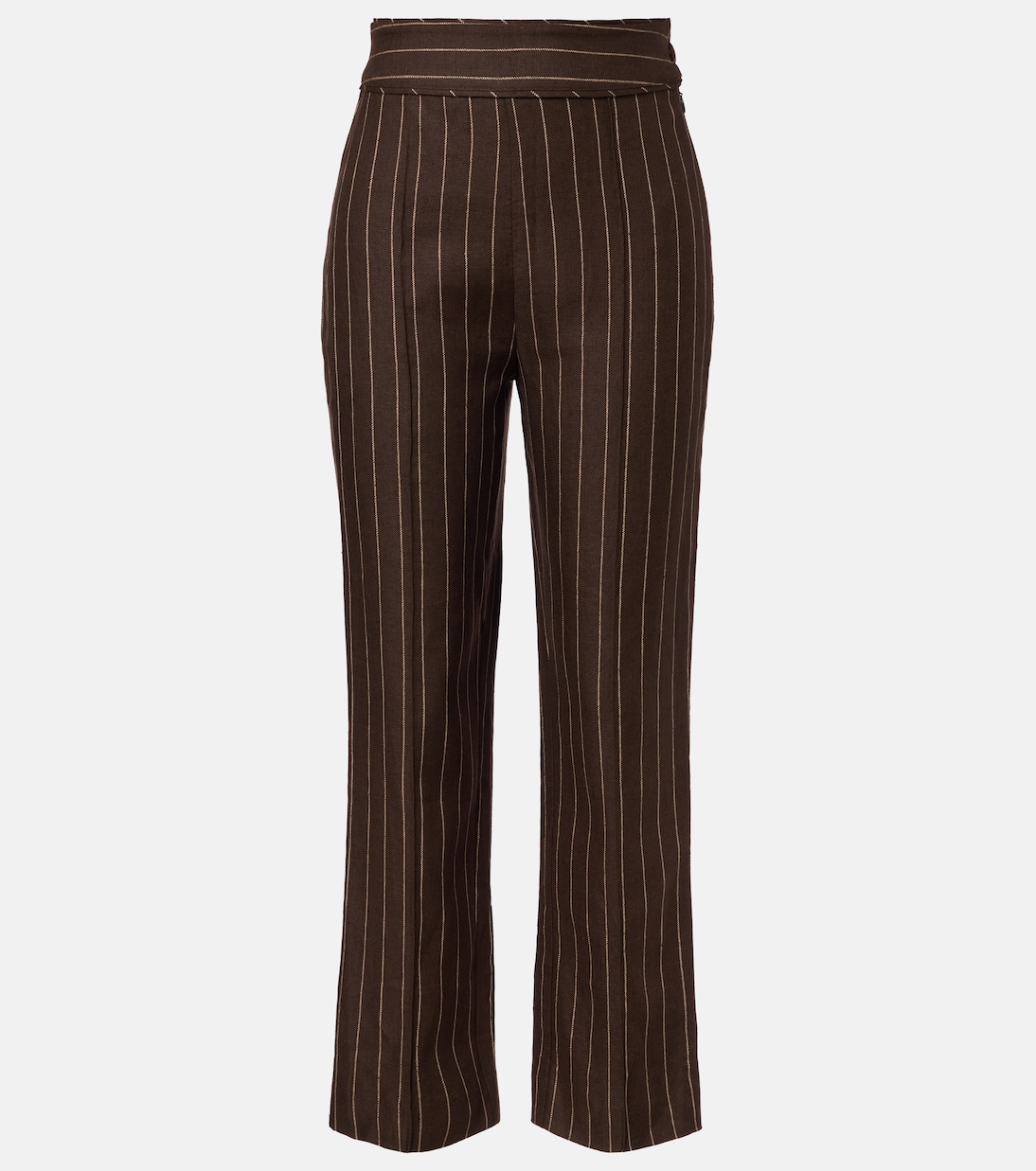 Льняные брюки Thea в тонкую полоску с высокой талией Posse, Chocolate Cream Pinstripe
Льняные брюки Thea в тонкую полоску с высокой талией Posse, Chocolate Cream Pinstripe