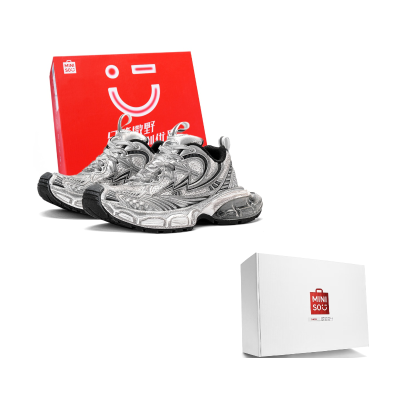 Lightning M Series Low top Chunky Sneakers Unisex MINISO, серебряный серый
Lightning M Series Low top Chunky Sneakers Unisex MINISO, серебряный серый