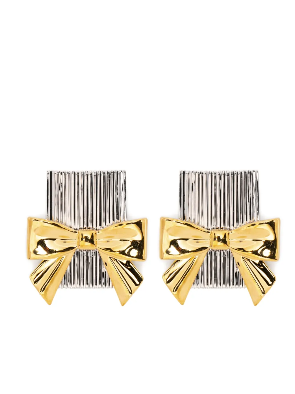 Фактурные серьги с бантом Shushu/Tong, серебристый
Фактурные серьги с бантом Shushu/Tong, серебристый