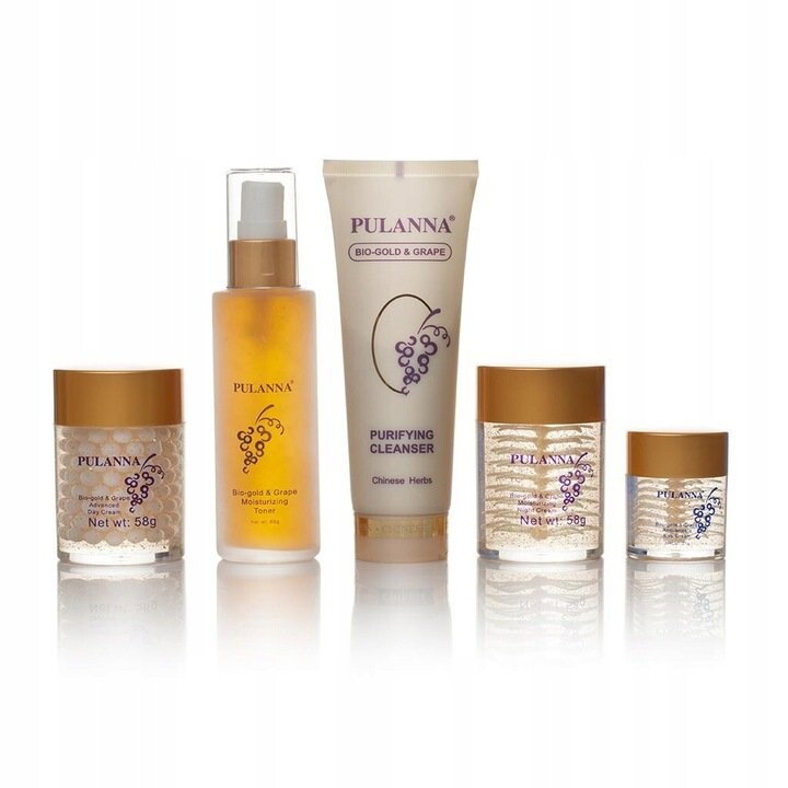 Подарочный набор для лица Pulanna с золотом и виноградом, 5 предметов
Подарочный набор для лица Pulanna с золотом и виноградом, 5 предметов