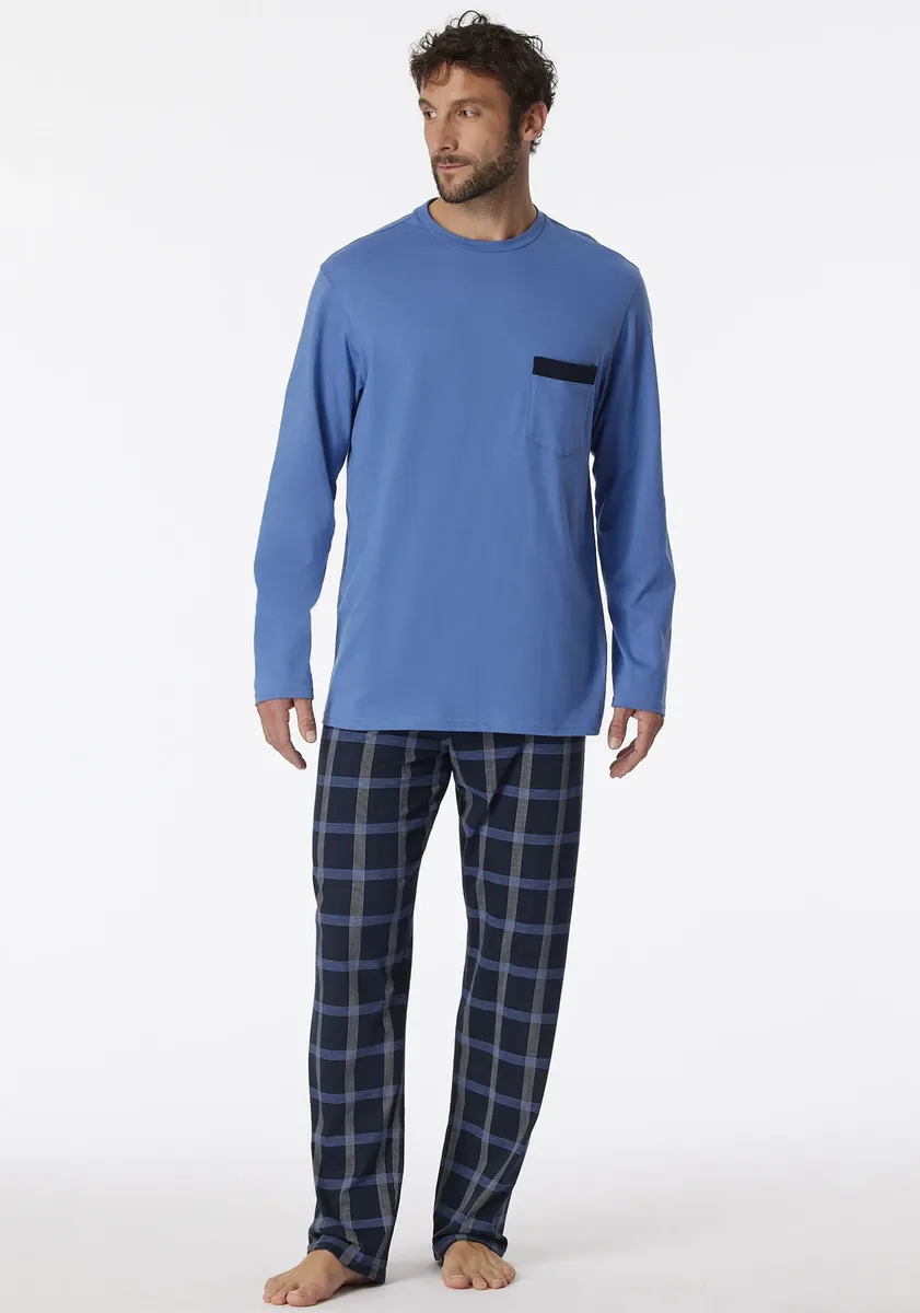 Пижама Schiesser "Comfort Nightwear" (2 шт.), с V-образным вырезом и накладным нагрудным карманом, синий
Пижама Schiesser "Comfort Nightwear" (2 шт.), с V-образным вырезом и накладным нагрудным карманом, синий