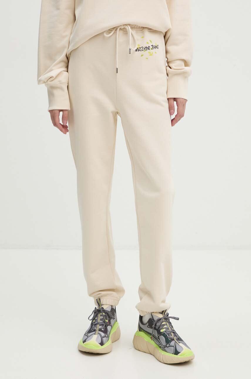 Хлопковые спортивные штаны Moschino Jeans, бежевый
Хлопковые спортивные штаны Moschino Jeans, бежевый