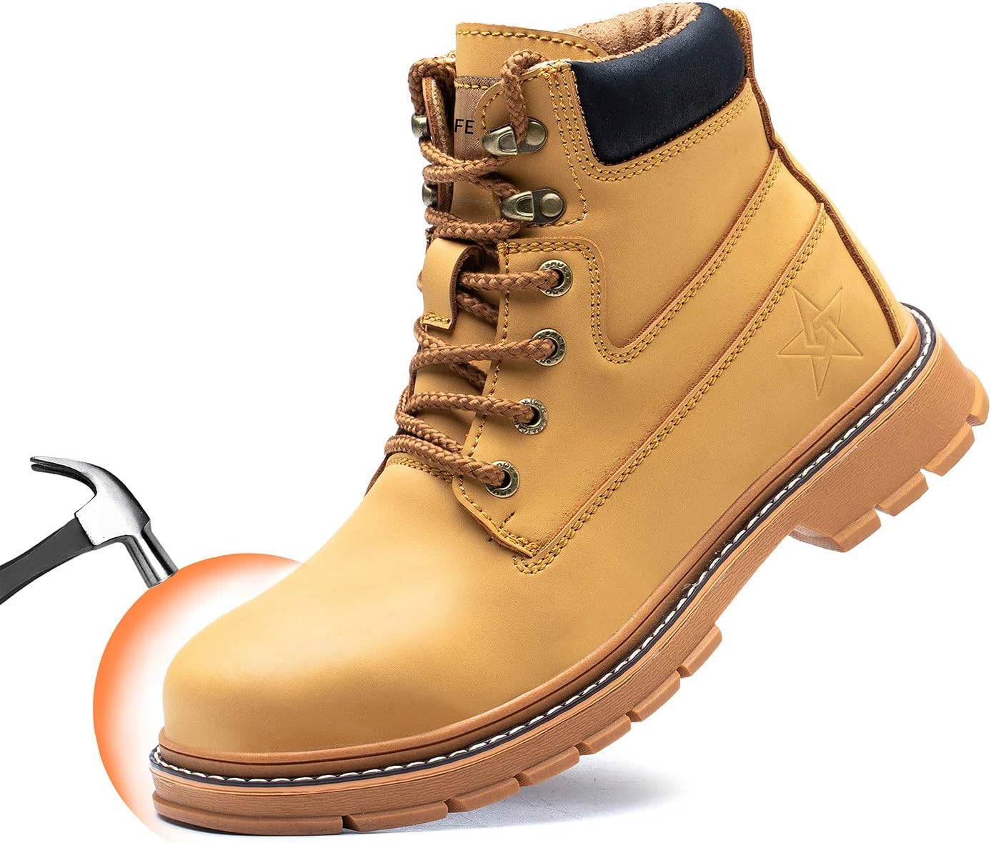 Рабочие защитные ботинки U-lite из микрофибры на шнуровке для мужчин и женщин, водонепроницаемые, нескользящие, противоударные, непрокалываемые, неразрушимые, промышленные строительные ботинки, Wheat
Рабочие защитные ботинки U-lite из микрофибры на шнуровке для мужчин и женщин, водонепроницаемые, нескользящие, противоударные, непрокалываемые, неразрушимые, промышленные строительные ботинки, Wheat