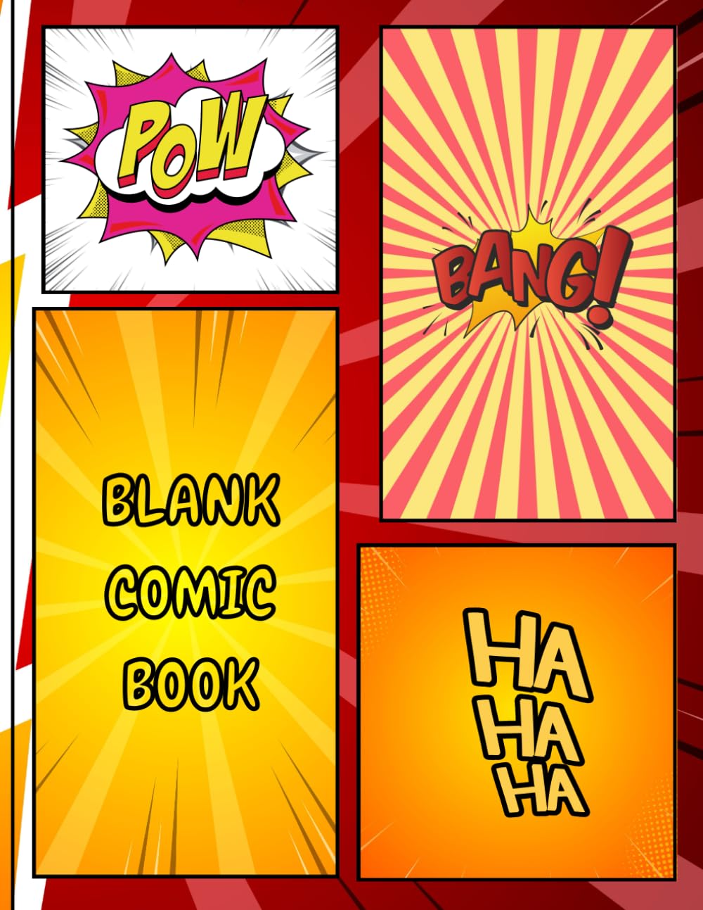 Blank Comic Book For Kids : Create Your Own Comics: Large Big 8.5" x 11" Cartoon / Comic Book With Lots of pages of creativity (Independently published)
Blank Comic Book For Kids : Create Your Own Comics: Large Big 8.5" x 11" Cartoon / Comic Book With Lots of pages of creativity (Independently published)