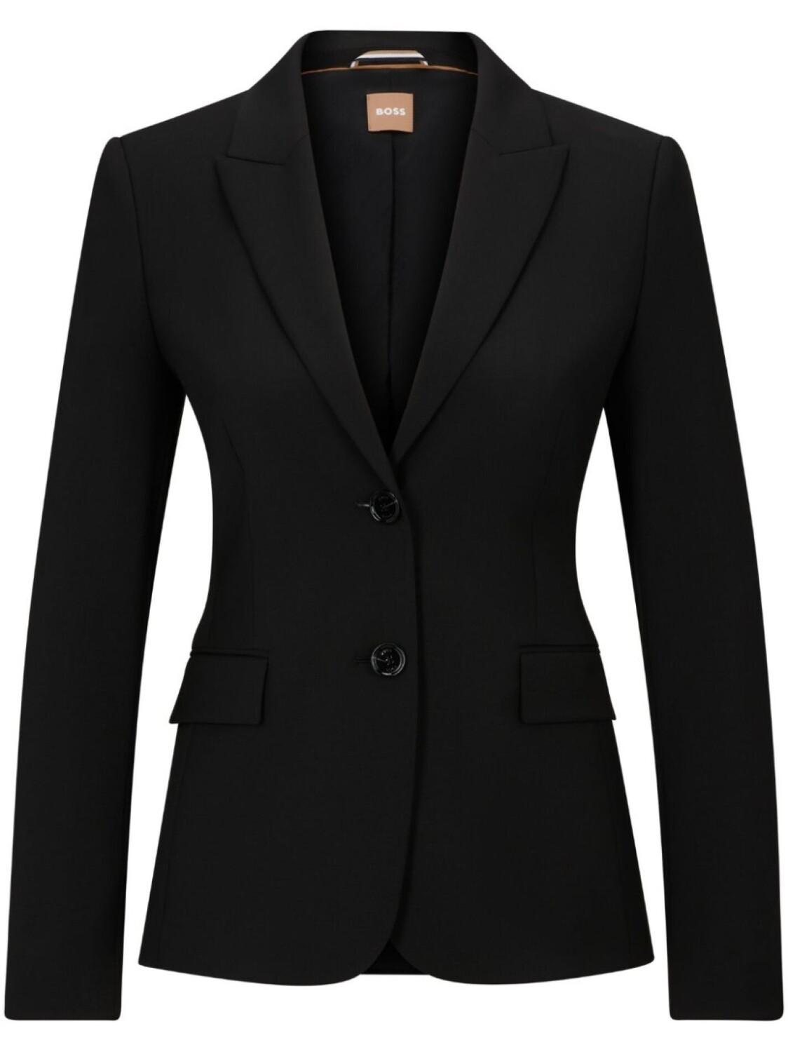 Шерстяной пиджак с заостренными лацканами BOSS, черный
Шерстяной пиджак с заостренными лацканами BOSS, черный