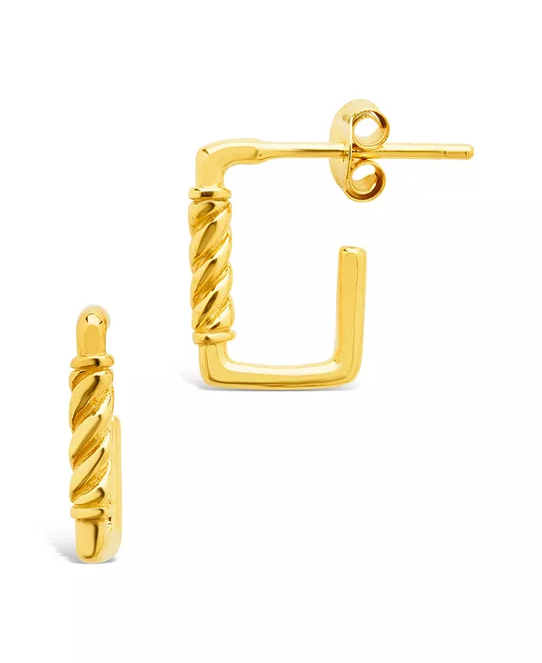 Серьги-Кольца с карабином из полированной стерлинговой стали прямоугольной формы Sterling Forever, gold
Серьги-Кольца с карабином из полированной стерлинговой стали прямоугольной формы Sterling Forever, gold