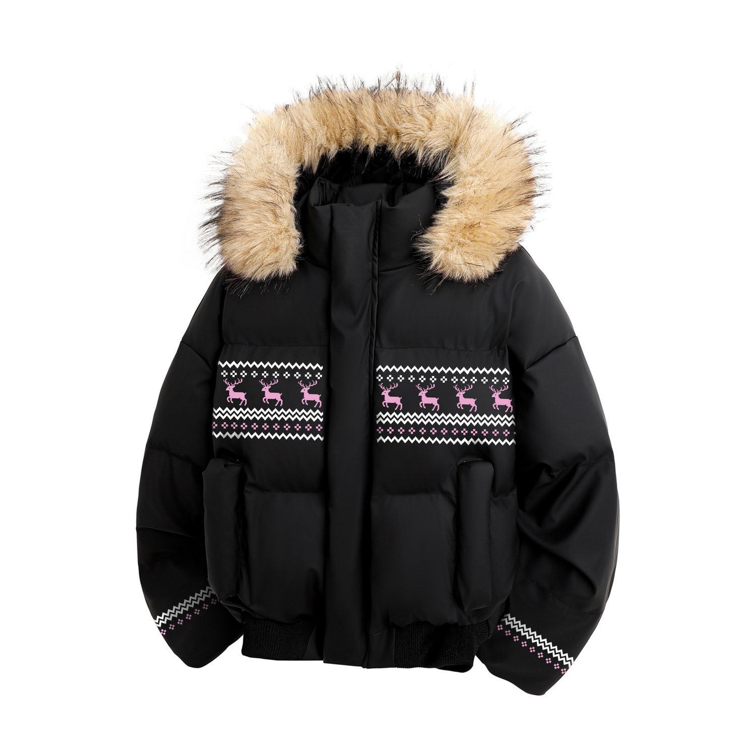 Пуховик Unisex с капюшоном утепленный стеганый HUANQIU, черный (розовый)
Пуховик Unisex с капюшоном утепленный стеганый HUANQIU, черный (розовый)