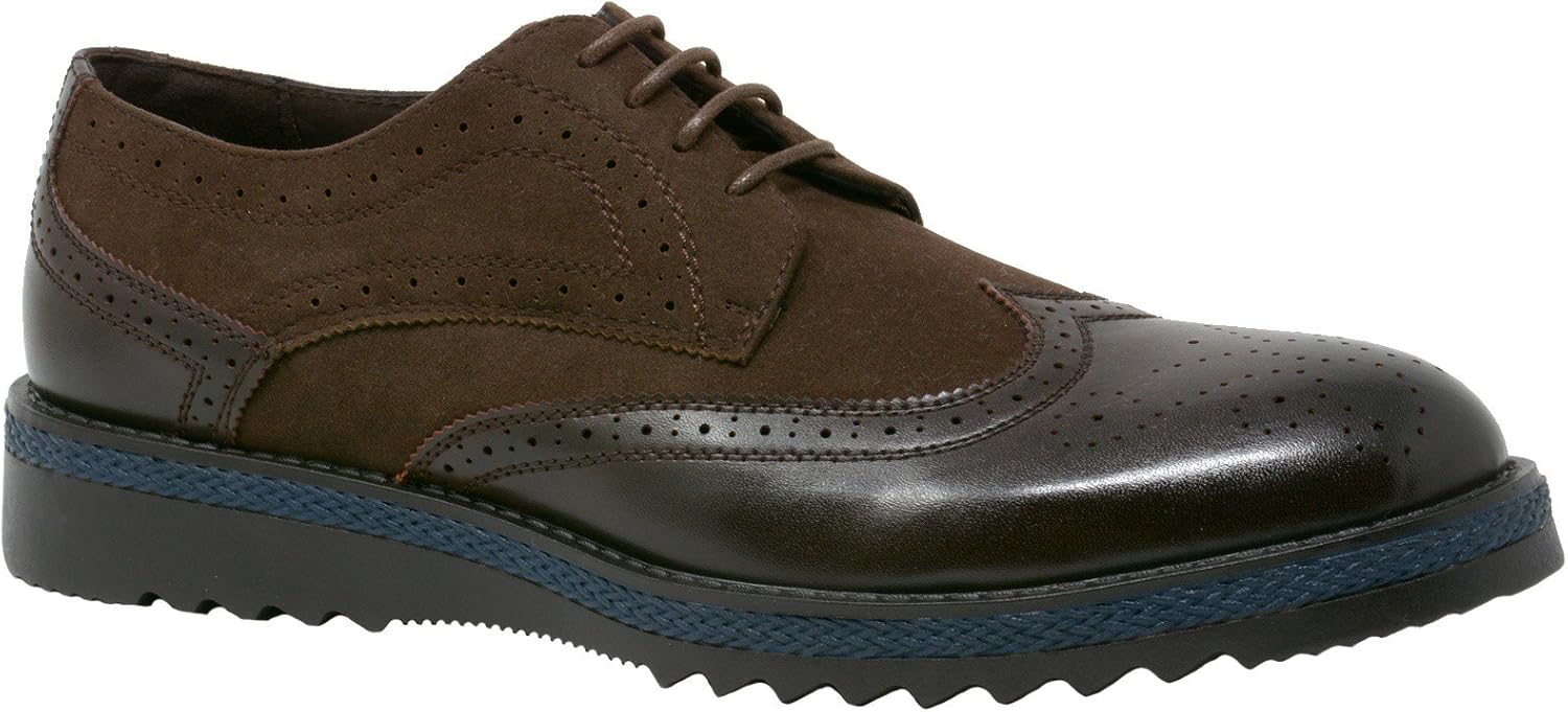 Мужские туфли Alpine Swiss ALEC с рифленой подошвой и крылатым носком, кожаная подкладка и стелька - размер на 1 больше, коричневый
Мужские туфли Alpine Swiss ALEC с рифленой подошвой и крылатым носком, кожаная подкладка и стелька - размер на 1 больше, коричневый