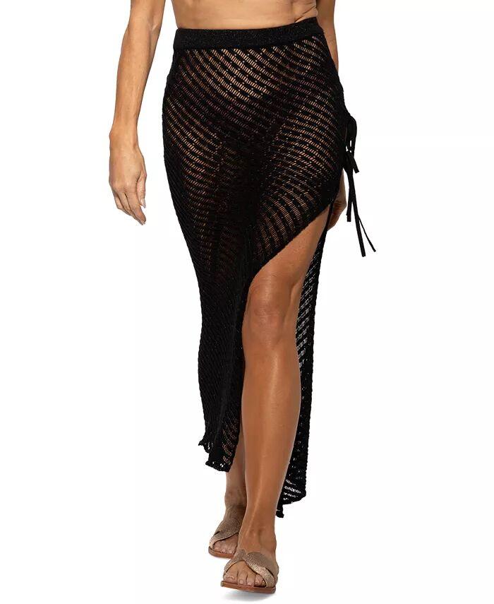 Женская юбка-макси с завязками по бокам, связанная крючком Dotti, черный
Женская юбка-макси с завязками по бокам, связанная крючком Dotti, черный