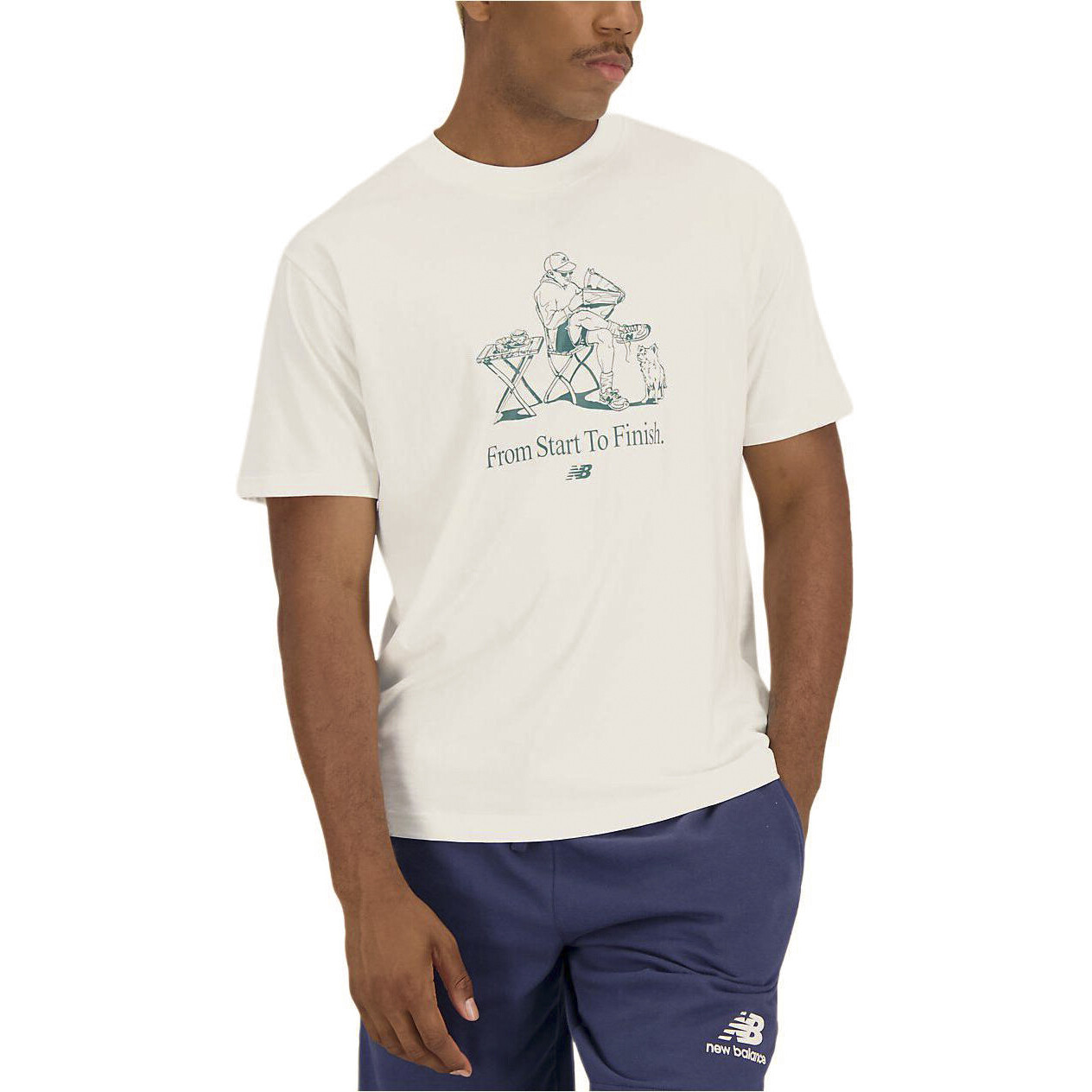 Футболка мужская белая New Balance, белый
Футболка мужская белая New Balance, белый