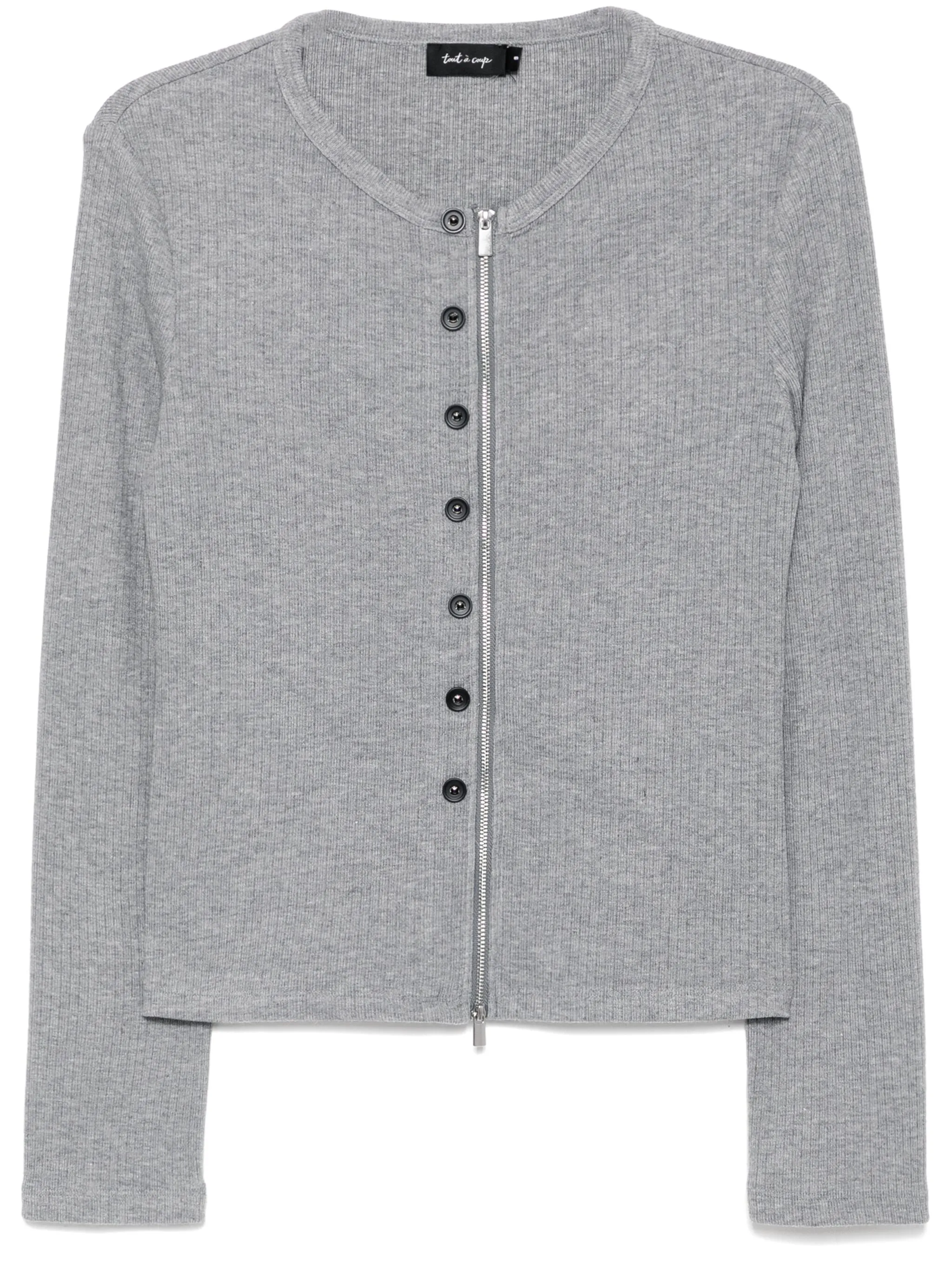 Кардиган на молнии Tout A Coup, серый
Кардиган на молнии Tout A Coup, серый