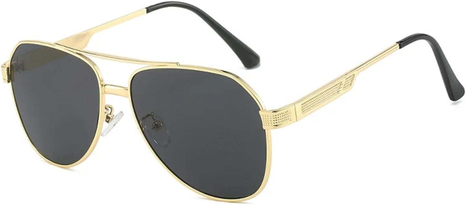 Солнцезащитные очки с большой оправой и двойной перемычкой для женщин и мужчин, класса люкс, для активного отдыха, спорта, рыбалки, с защитой от УФ-излучения UV400 TKKTLLT, Gold Gray
Солнцезащитные очки с большой оправой и двойной перемычкой для женщин и мужчин, класса люкс, для активного отдыха, спорта, рыбалки, с защитой от УФ-излучения UV400 TKKTLLT, Gold Gray