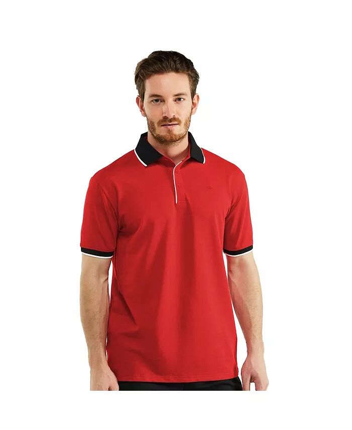 Мужская рубашка-поло классического кроя из хлопчатобумажной смеси пике с контрастным воротником Mio Marino, красный
Мужская рубашка-поло классического кроя из хлопчатобумажной смеси пике с контрастным воротником Mio Marino, красный