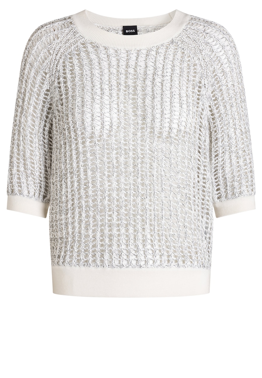 Свитер BOSS Fadiani, серый/белый
Свитер BOSS Fadiani, серый/белый