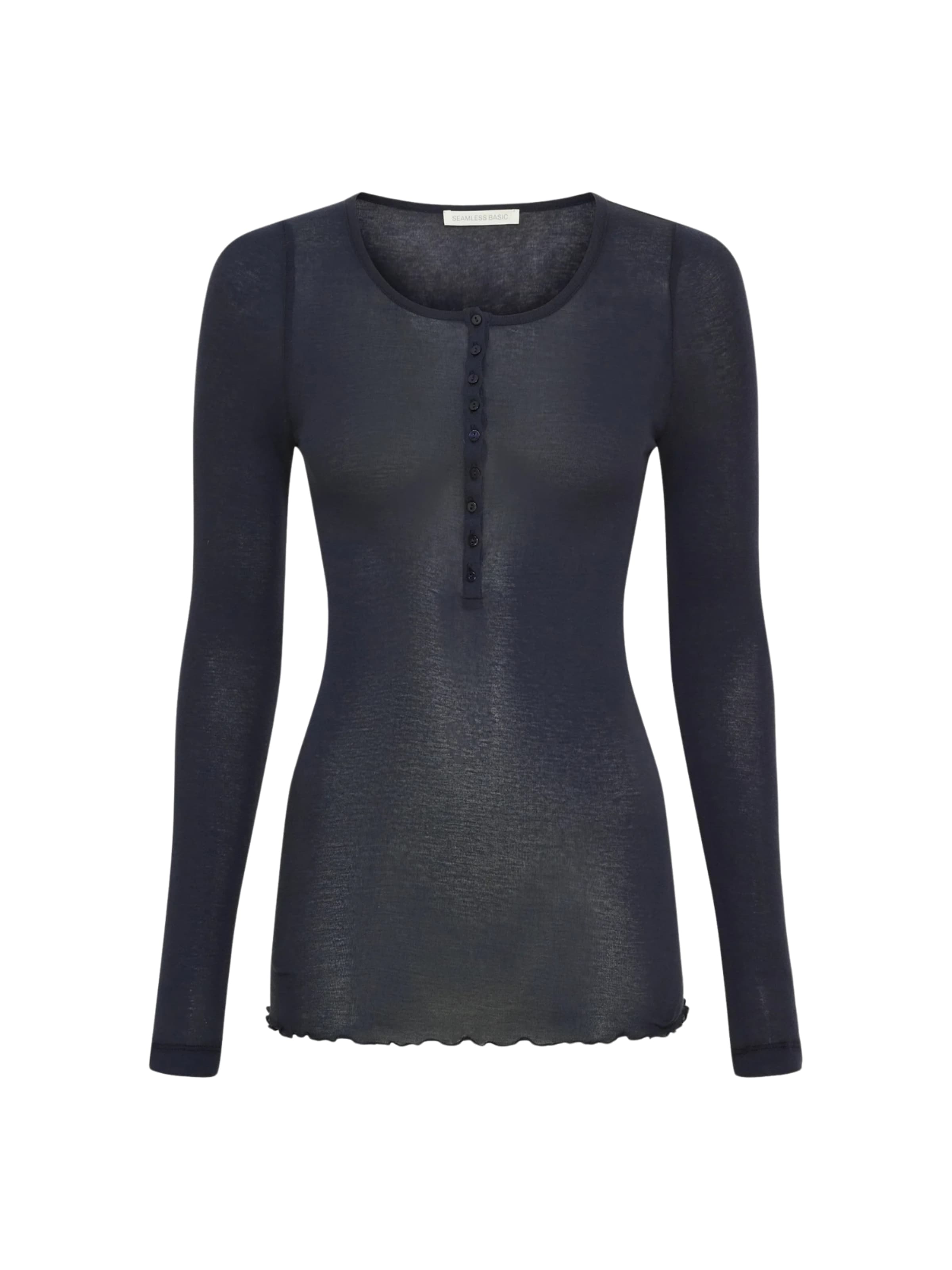 Seamless Basic Лонгслив 'Granddad' в черном цвете
Seamless Basic Лонгслив 'Granddad' в черном цвете