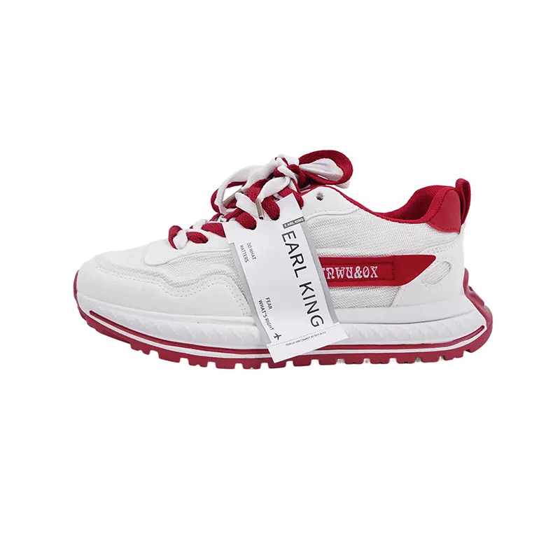 Earl king Амортизирующие износостойкие низкие повседневные кроссовки мужские бело-красные, цвет White Red
Earl king Амортизирующие износостойкие низкие повседневные кроссовки мужские бело-красные, цвет White Red