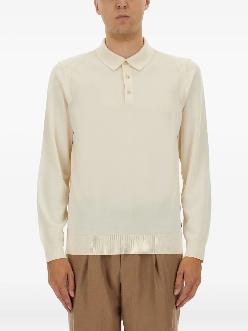 Поло с длинными рукавами Boss, кремовый
Поло с длинными рукавами Boss, кремовый