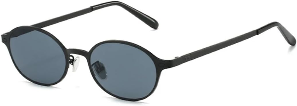 Винтажные классические женские солнцезащитные очки в маленькой овальной металлической оправе с заклепками, мужские панк-очки с защитой от УФ-излучения UV400 TVTBBVV, Black Grey
Винтажные классические женские солнцезащитные очки в маленькой овальной металлической оправе с заклепками, мужские панк-очки с защитой от УФ-излучения UV400 TVTBBVV, Black Grey