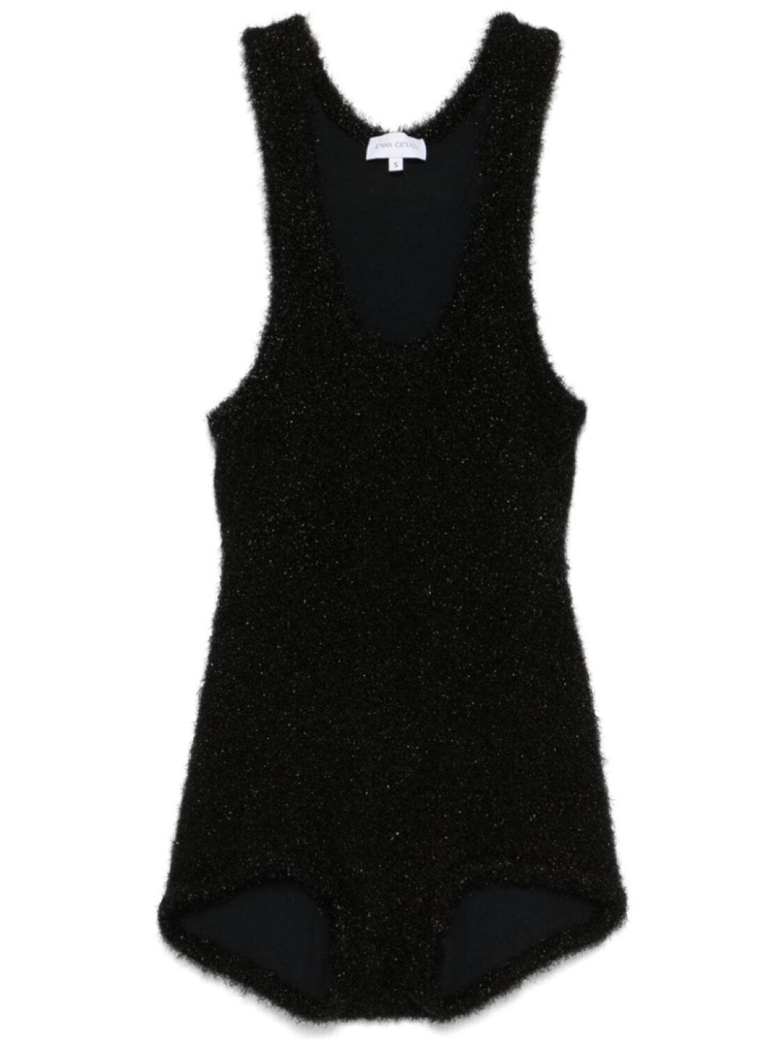 Ioana Ciolacu ромпер с бахромой, черный 
Ioana Ciolacu ромпер с бахромой, черный