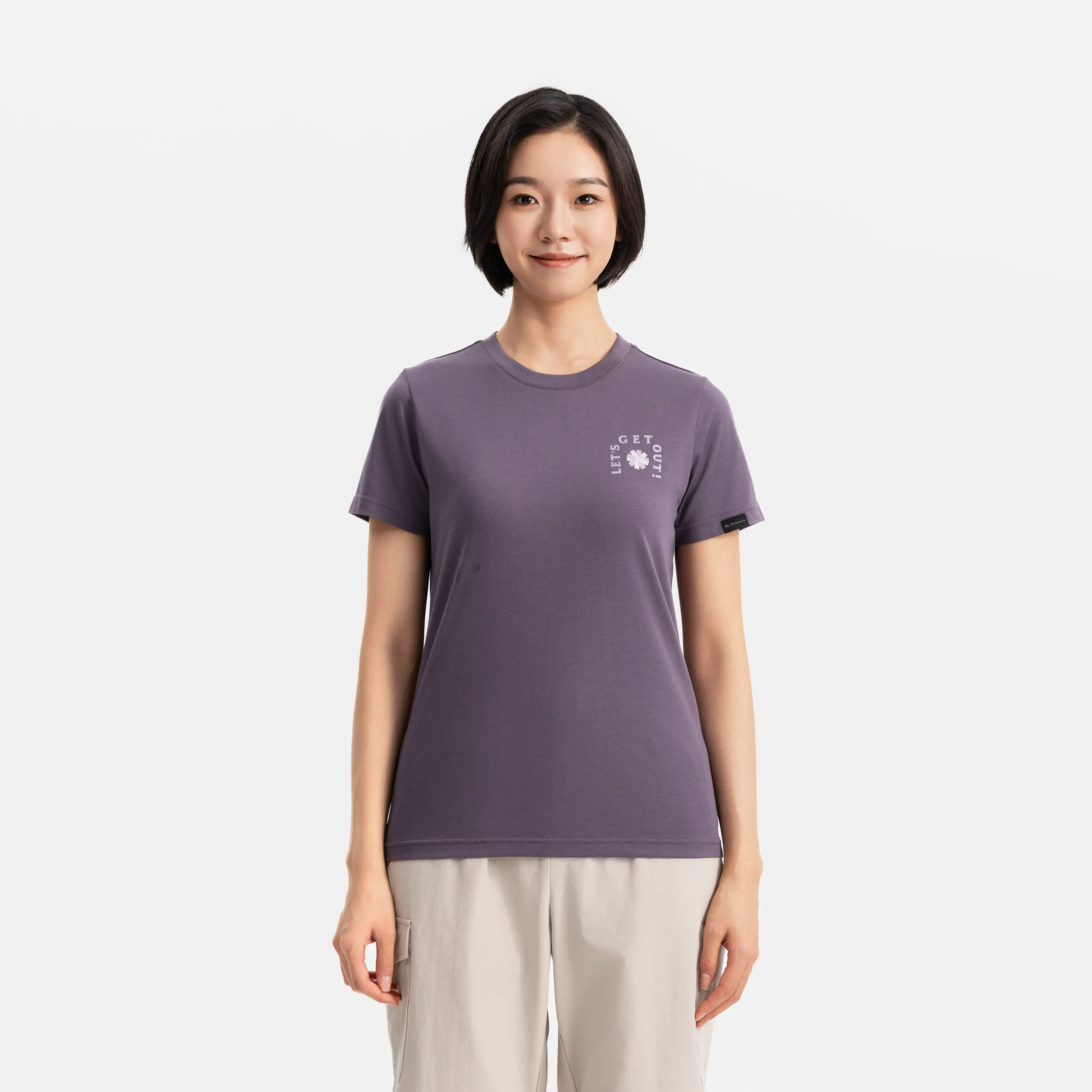 Женская футболка для походов Quechua NH500 
Женская футболка для походов Quechua NH500