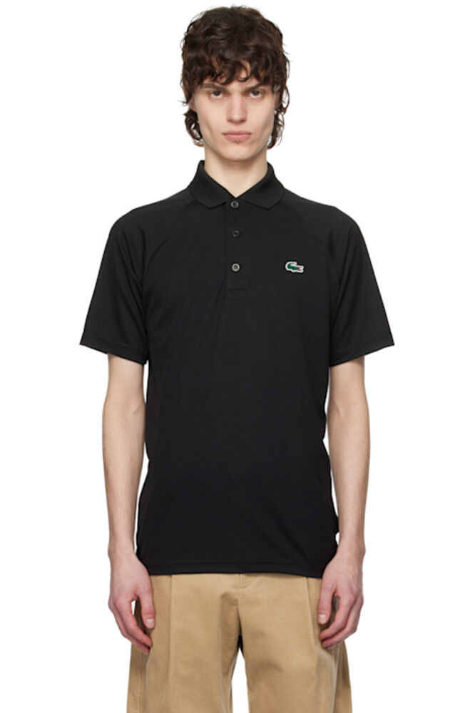 Черная рубашка-поло для гольфа Regular Fit с защитой от ультрафиолета Lacoste 
Черная рубашка-поло для гольфа Regular Fit с защитой от ультрафиолета Lacoste