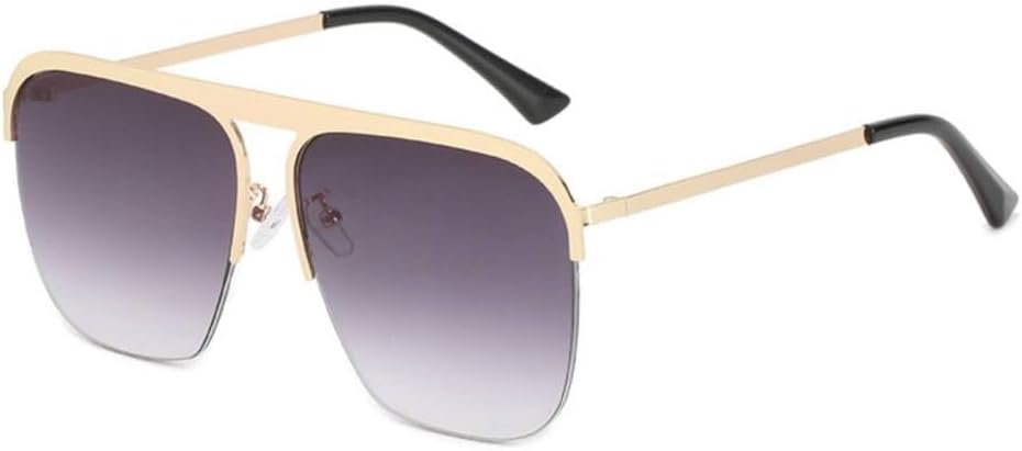 Большие квадратные модные солнцезащитные очки в металлической полуоправе для женщин и мужчин, большие солнцезащитные очки для вождения с защитой от УФ-излучения UV400 generic, 4
Большие квадратные модные солнцезащитные очки в металлической полуоправе для женщин и мужчин, большие солнцезащитные очки для вождения с защитой от УФ-излучения UV400 generic, 4