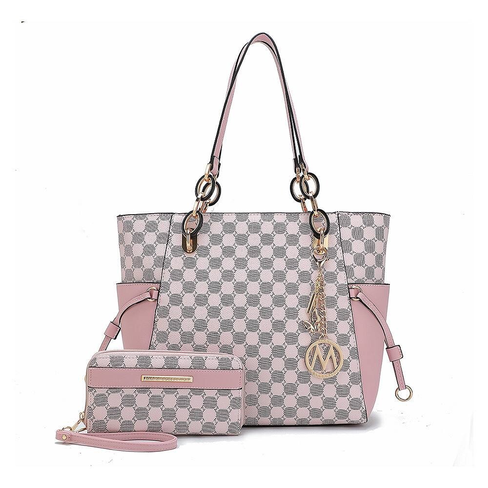 Сумка-тоут с круглым принтом MKF Collection XeniaСумочка с кошельком от Mia K — 2 шт., розовый 
Сумка-тоут с круглым принтом MKF Collection XeniaСумочка с кошельком от Mia K — 2 шт., розовый