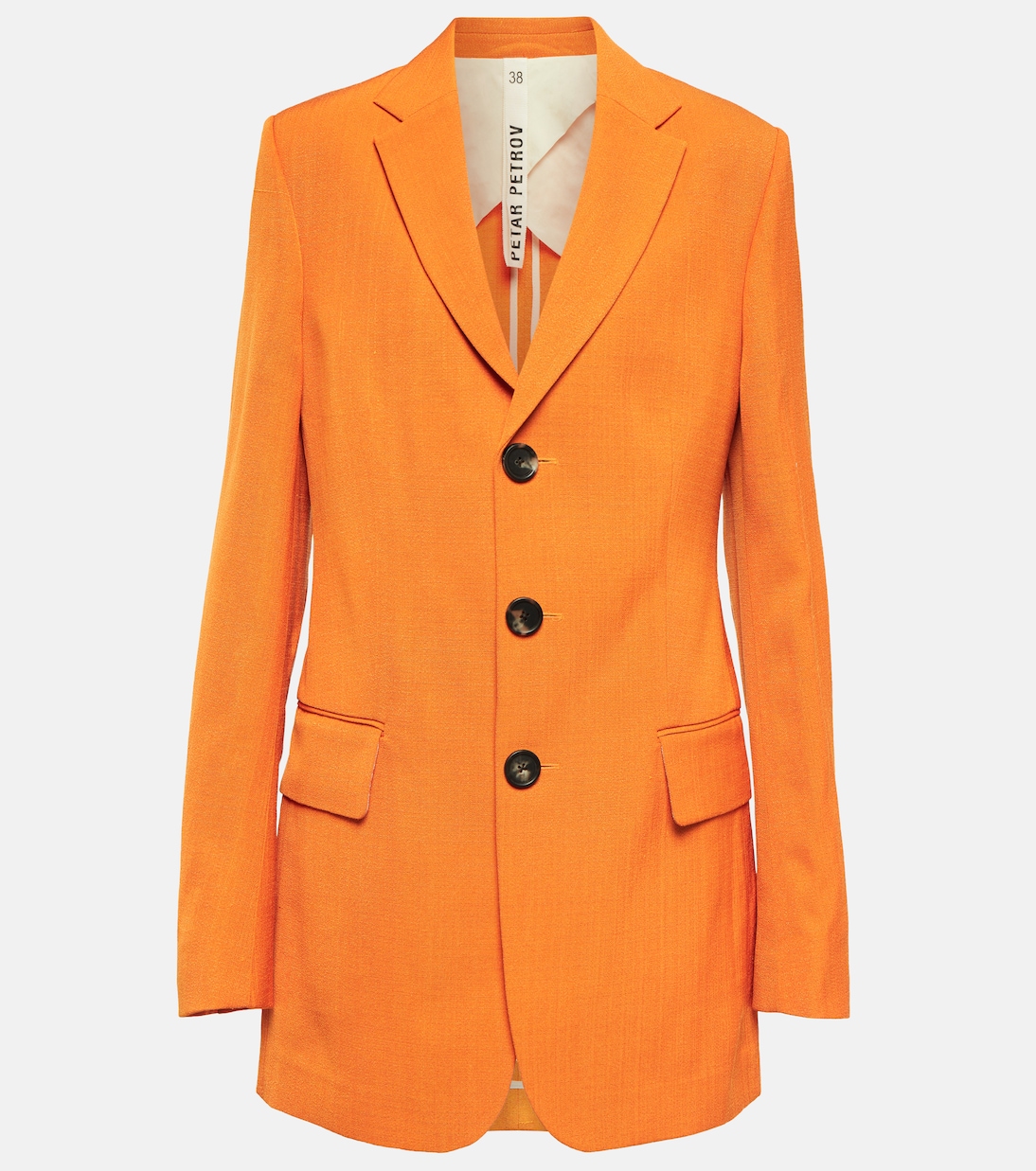 Однобортный блейзер Petar Petrov, Burnt Orange
Однобортный блейзер Petar Petrov, Burnt Orange