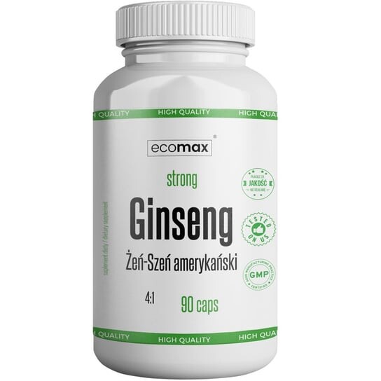 Ecomax, American Ginseng Strong 4:1 500 мг 90 капсул
Ecomax, American Ginseng Strong 4:1 500 мг 90 капсул