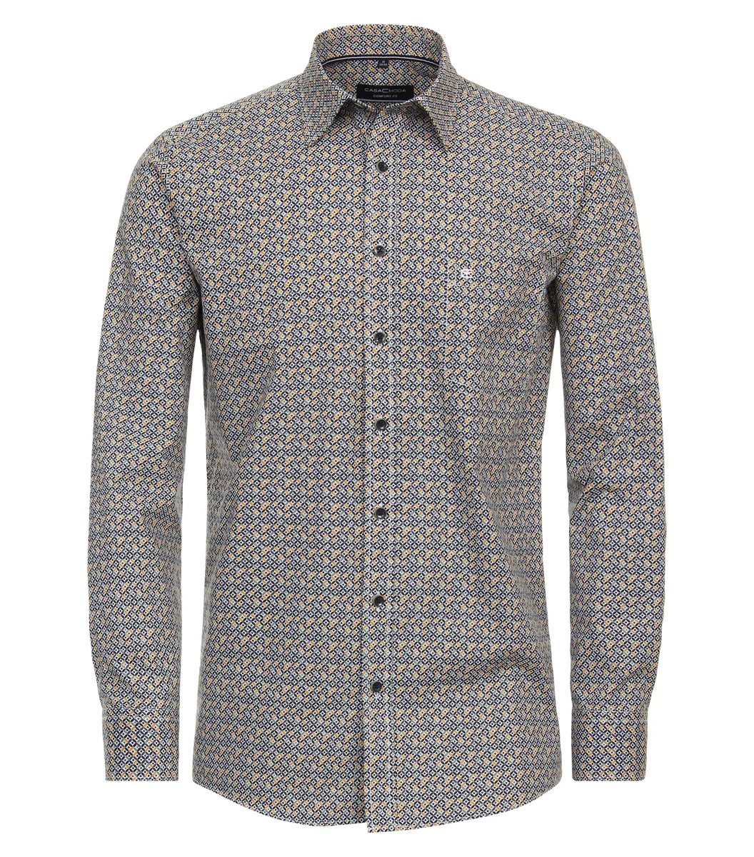 Рубашка CASAMODA с длинными рукавами "CASAMODA повседневная рубашка с принтом", желтый
Рубашка CASAMODA с длинными рукавами "CASAMODA повседневная рубашка с принтом", желтый