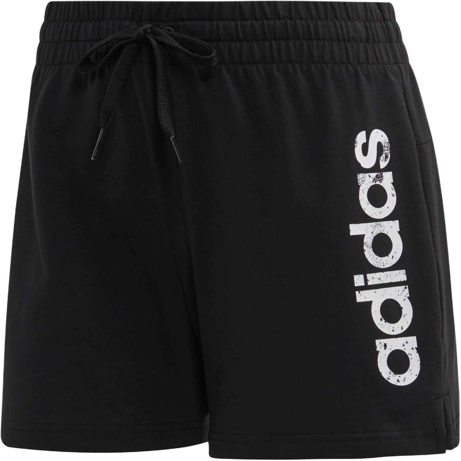Женские повседневные шорты Adidas черно-белые 
Женские повседневные шорты Adidas черно-белые
