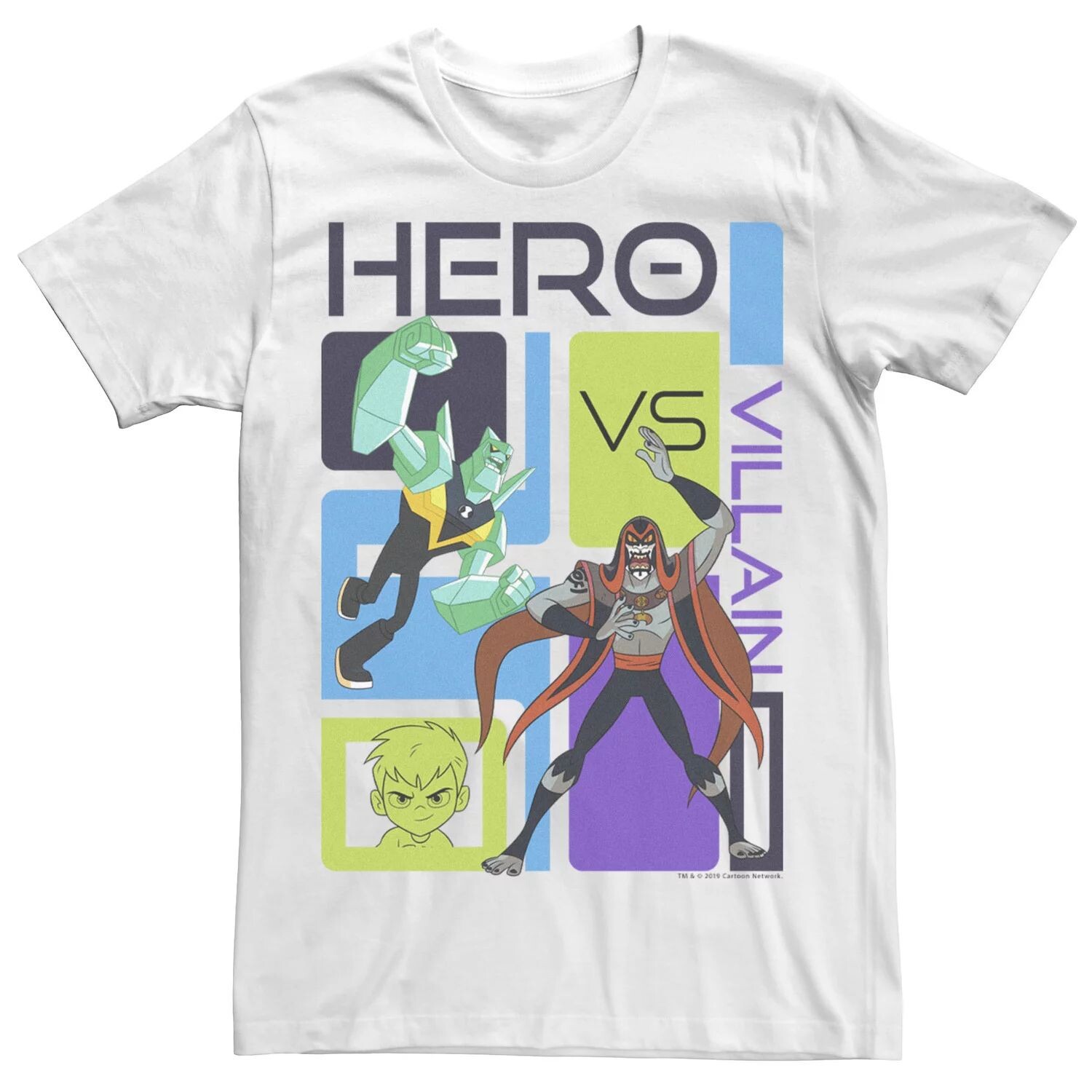 Мужская футболка с графическим рисунком Ben 10 Hero VS Villain Licensed Character, белый
Мужская футболка с графическим рисунком Ben 10 Hero VS Villain Licensed Character, белый