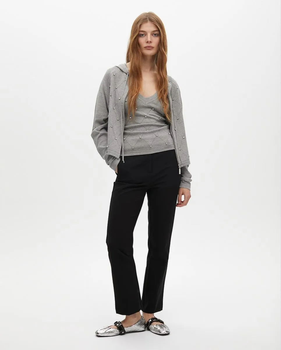 Женские прямые брюки с карманами и шлёвками на поясе Lola Casademunt, черный
Женские прямые брюки с карманами и шлёвками на поясе Lola Casademunt, черный