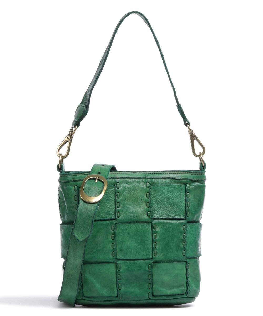 Сумка-ведро из мелкозернистой яловой кожи. Campomaggi, зеленый
Сумка-ведро из мелкозернистой яловой кожи. Campomaggi, зеленый