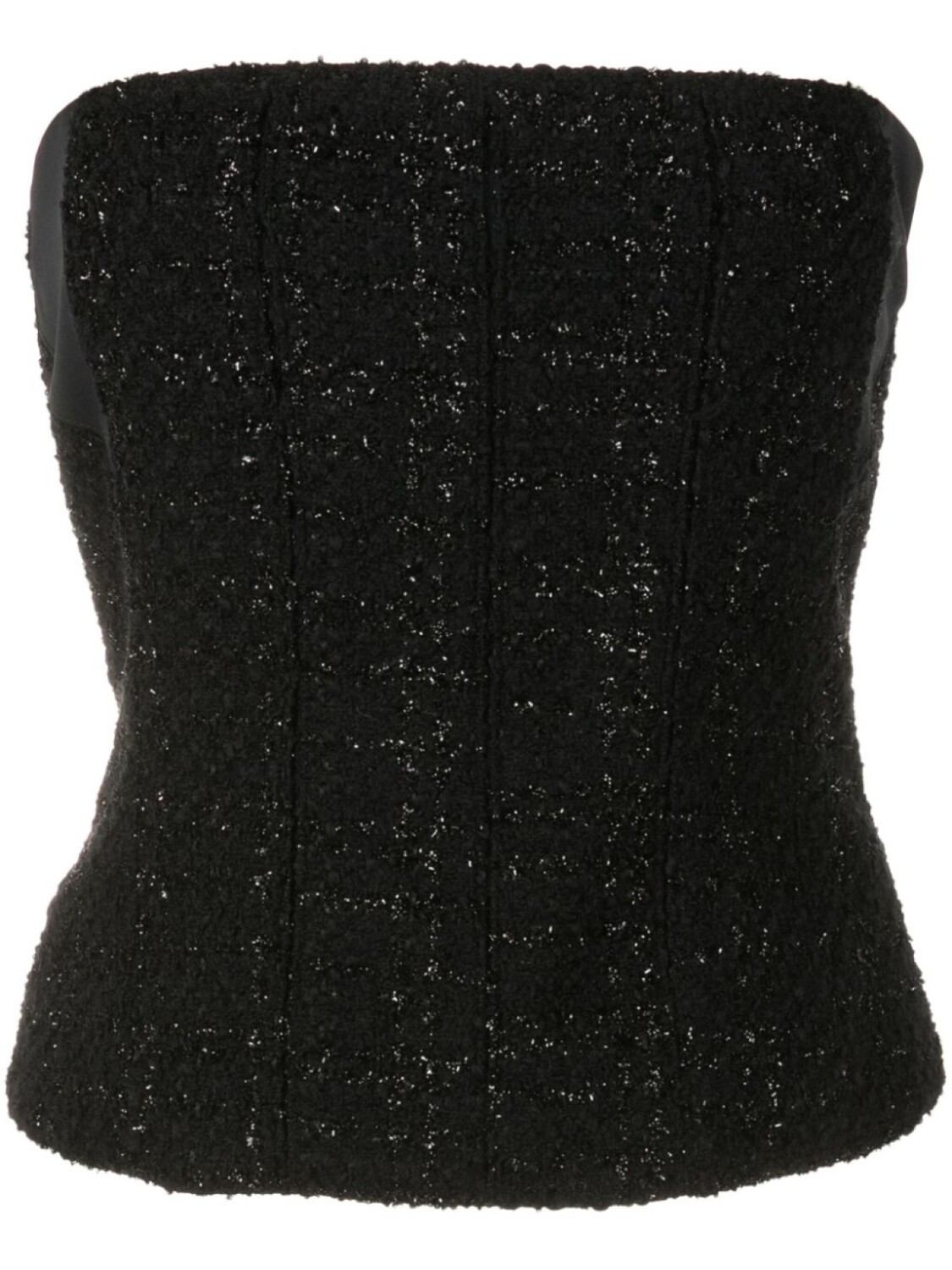 Клетчатый топ с эффектом металлик Gloria Coelho, черный
Клетчатый топ с эффектом металлик Gloria Coelho, черный