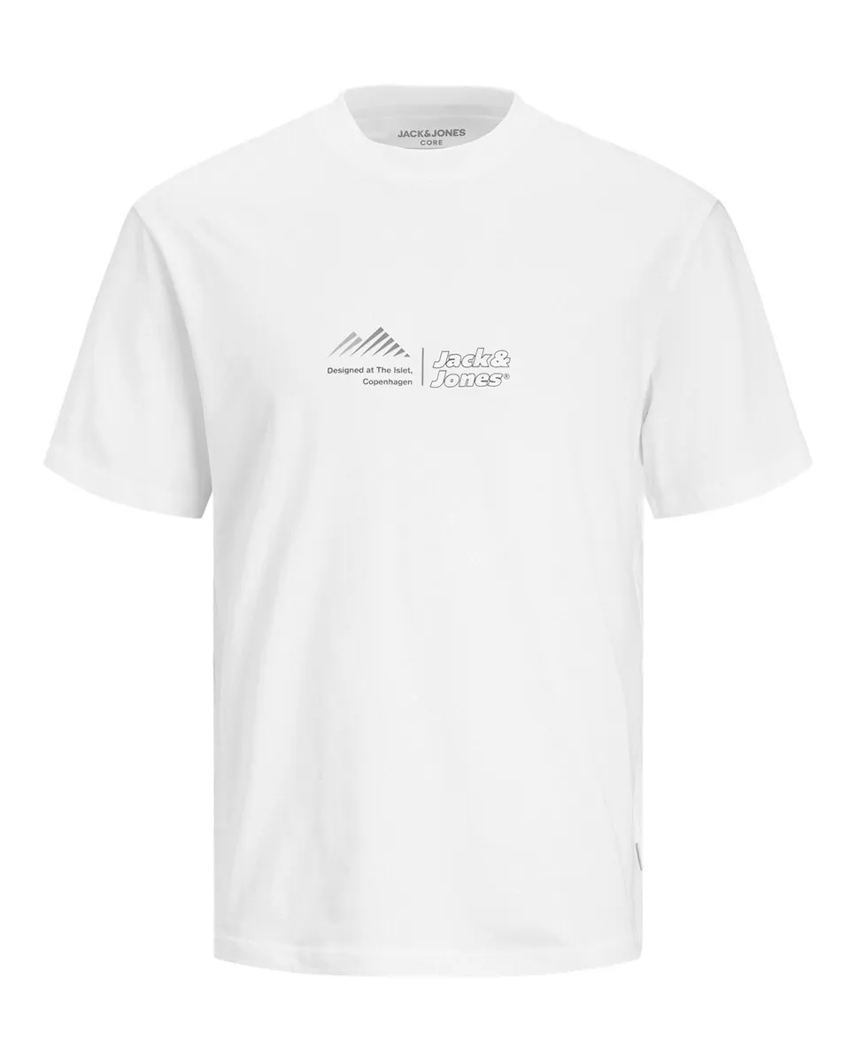 Мужская футболка с короткими рукавами и трафаретным логотипом сбоку Jack & Jones, белый
Мужская футболка с короткими рукавами и трафаретным логотипом сбоку Jack & Jones, белый