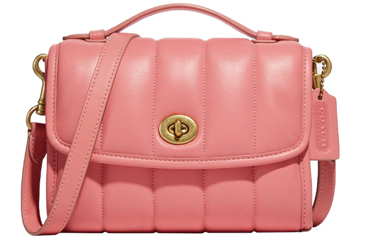 COACH Кожаная сумка Kip Small, женская, розовая
COACH Кожаная сумка Kip Small, женская, розовая