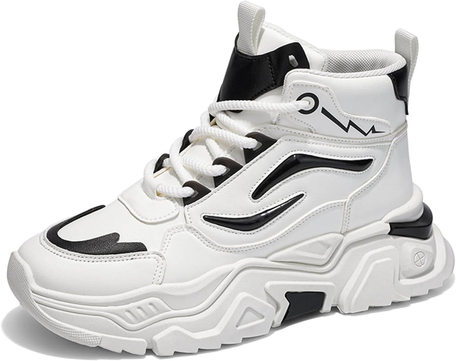 Мужские повседневные спортивные кроссовки для тенниса, работы и прогулок, массивные высокие модные кеды Spwagym, белый/черный
Мужские повседневные спортивные кроссовки для тенниса, работы и прогулок, массивные высокие модные кеды Spwagym, белый/черный