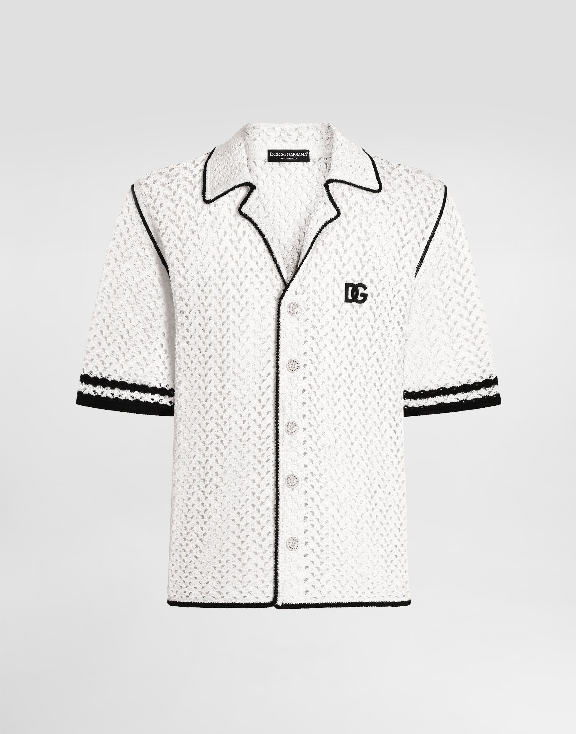 Рубашка крючком с эффектом вязки Dolce & Gabbana, мультиколор
Рубашка крючком с эффектом вязки Dolce & Gabbana, мультиколор