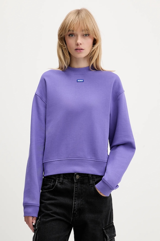 Хлопковая толстовка Hugo Blue, фиолетовый
Хлопковая толстовка Hugo Blue, фиолетовый