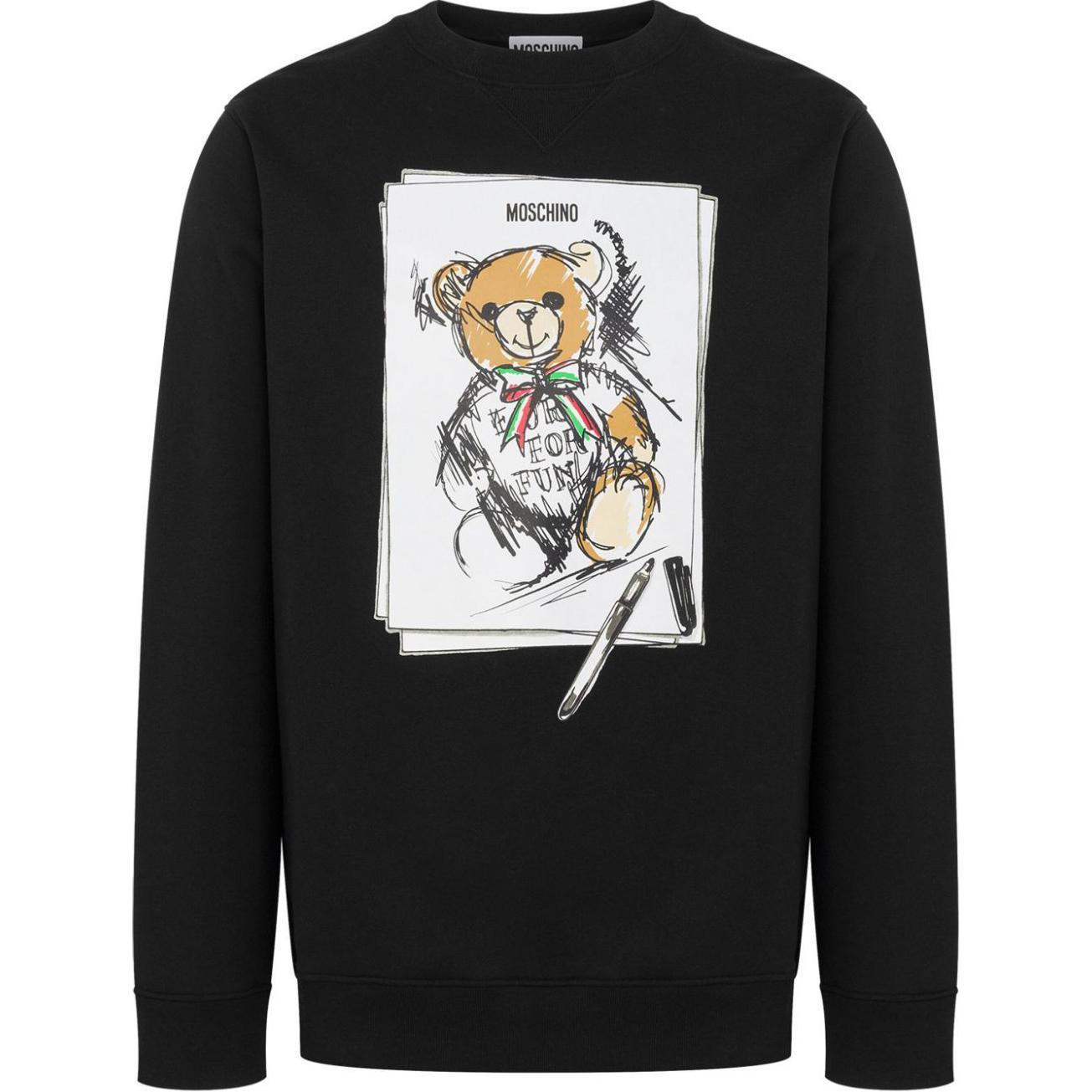 Толстовка из хлопка с принтом Teddy Bear MOSCHINO, черный
Толстовка из хлопка с принтом Teddy Bear MOSCHINO, черный